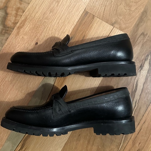 Cheaney Cora Loafer in Black Kudu/Moc Croc Nubuck - Picture 8 of 11